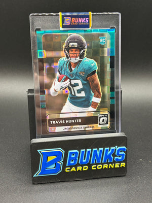 2025 Travis Hunter Panini Optic Donruss Black Pandora Prizm 99/149 RC