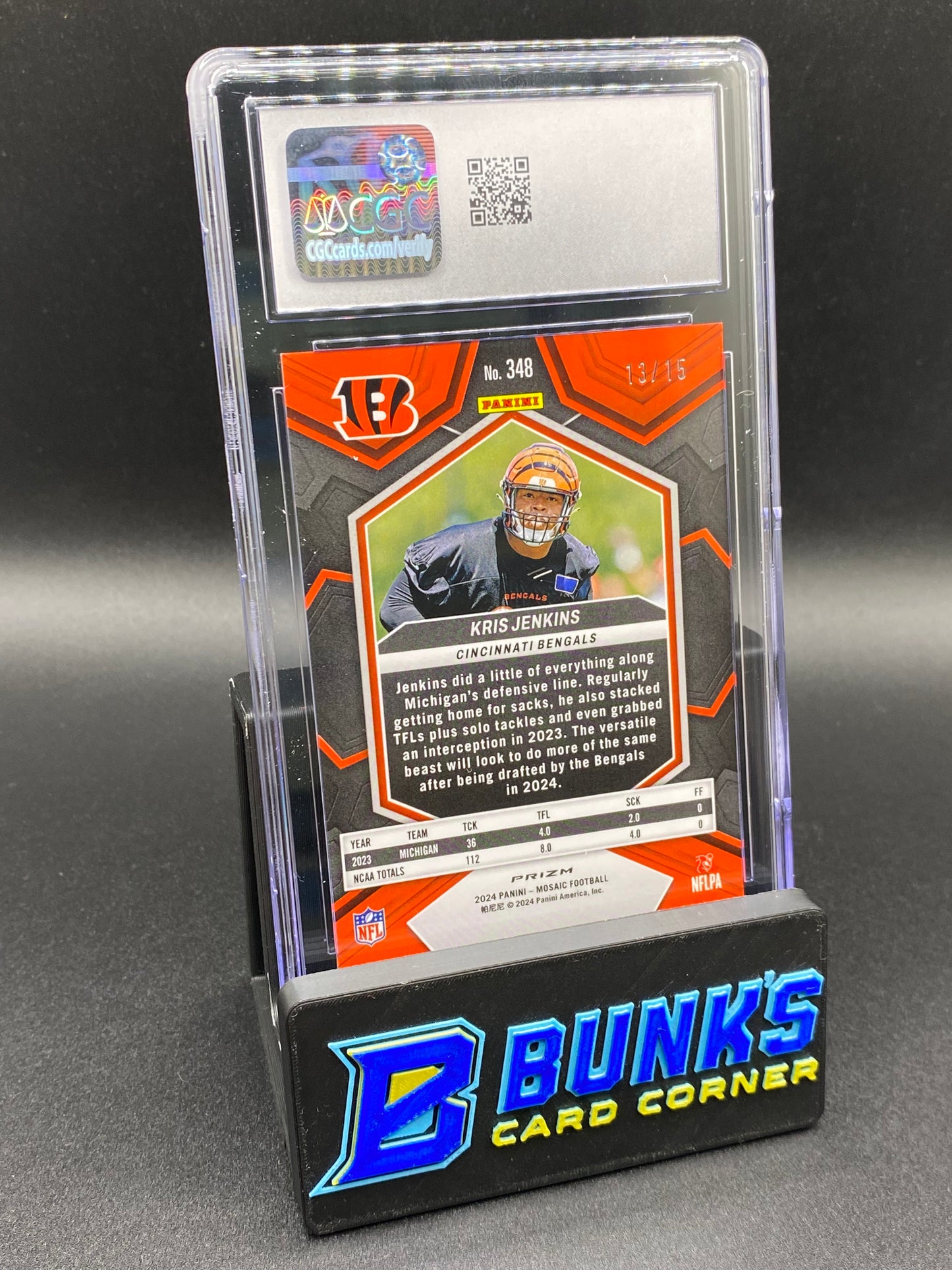 2024 Kris Jenkins Tessellation CGC 9.5 13/15