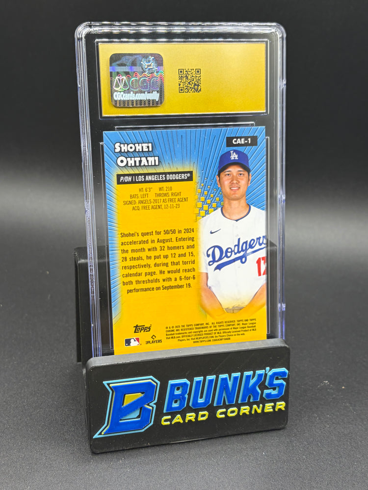 2024 Shohei Ohtani Topps Chrome All-Etch CGC Pristine 10