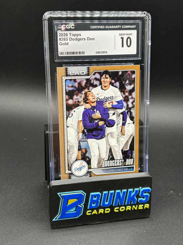2026 Dodgers Duo Topps Gold CGC 10