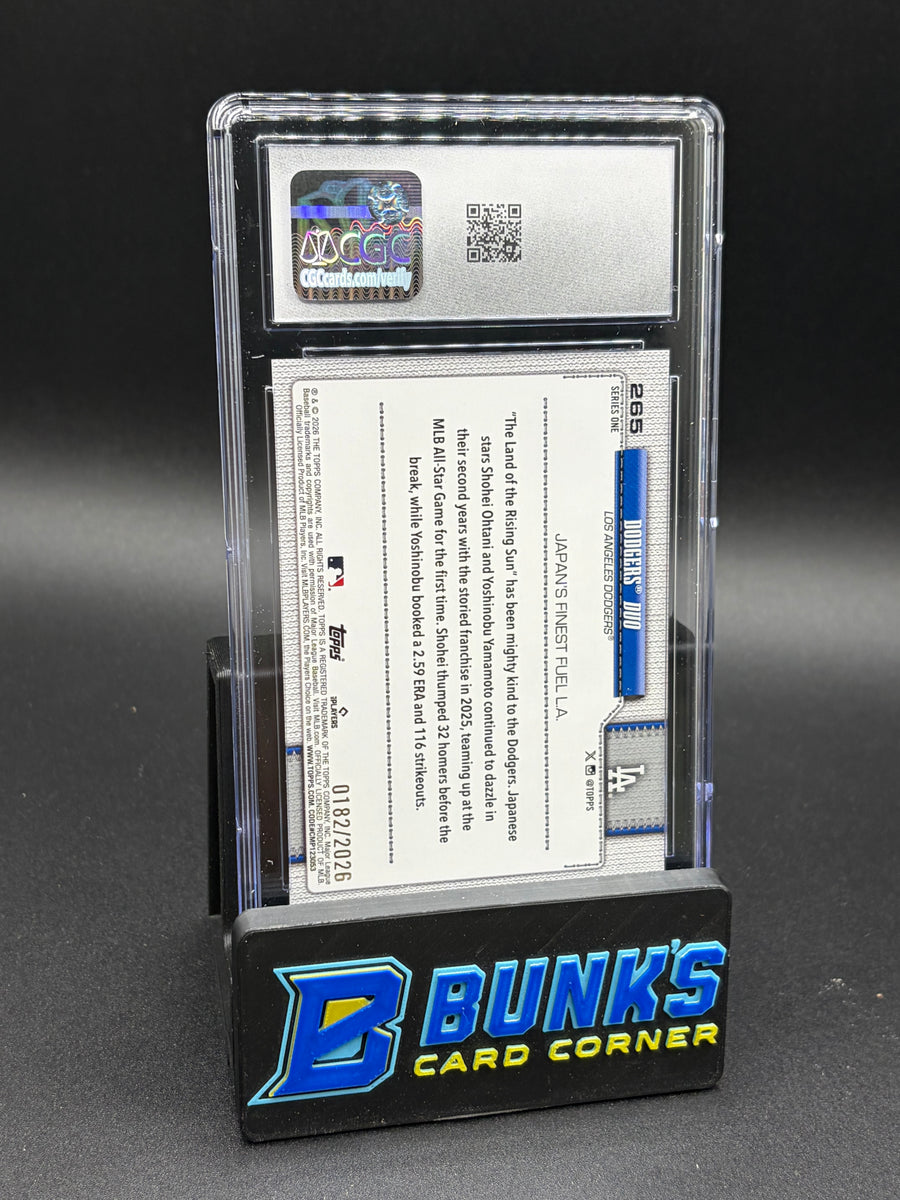 2026 Dodgers Duo Topps Gold CGC 10