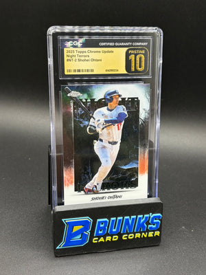 2025 Shohei Ohtani Topps Chrome Update Night Terrors CGC Pristine 10