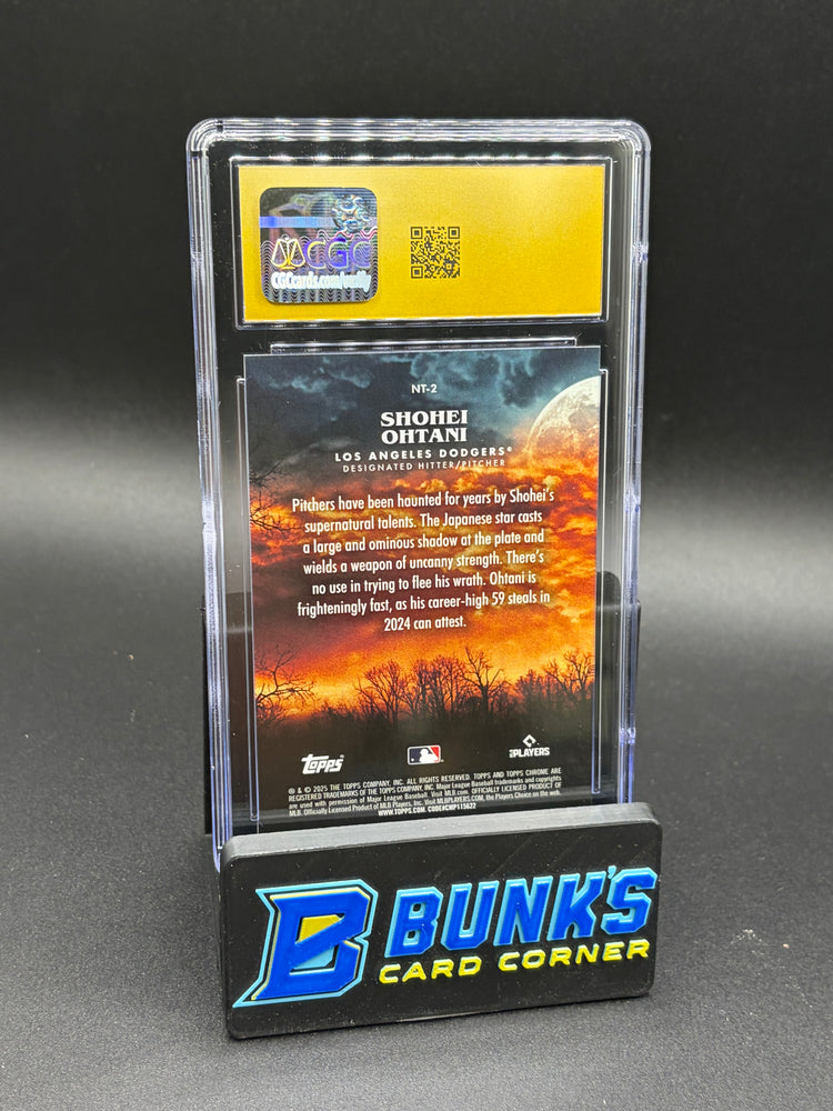2025 Shohei Ohtani Topps Chrome Update Night Terrors CGC Pristine 10
