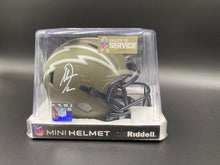Antonio Gates signed Mini Helmet Chargers Salute to Service