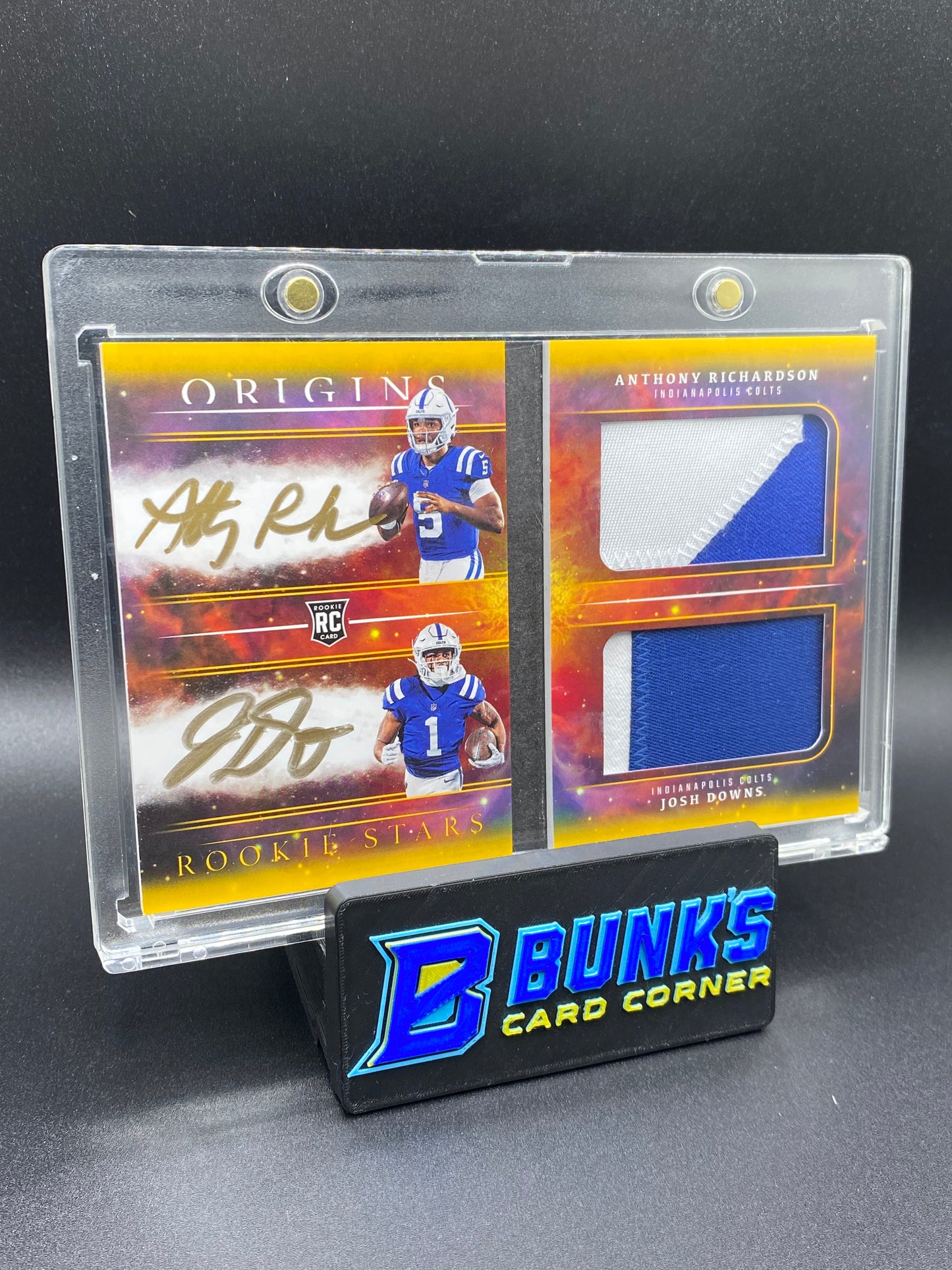 2023 Anthony Richardson & Josh Downs Duel Auto & Patch Origins 9/10 RC