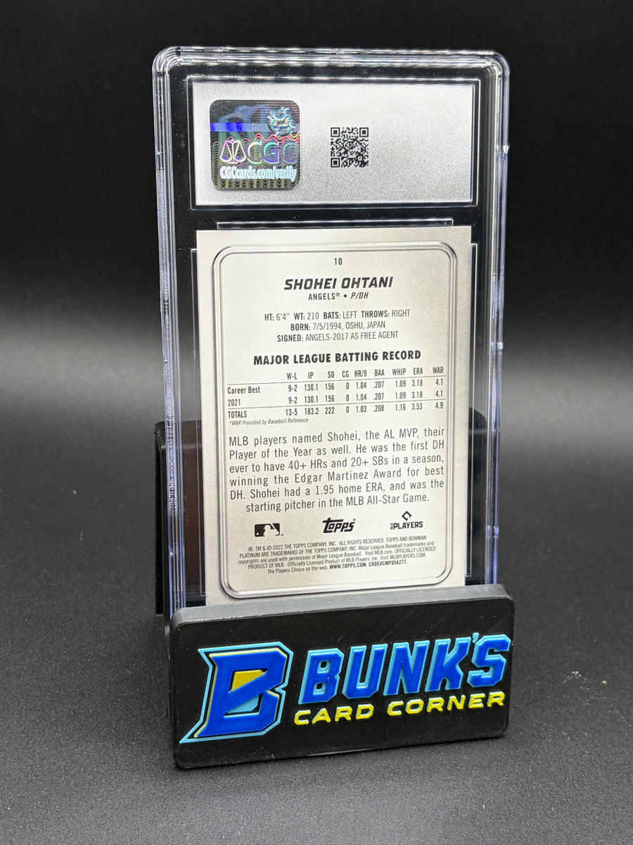 2022 Shohei Ohtani Bowman Platinum CGC 10