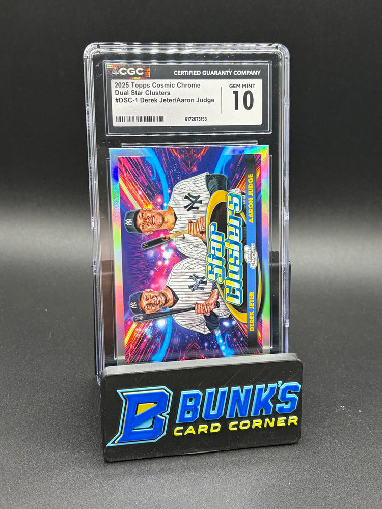 2025 Derek Jeter/Aaron Judge Topps Cosmic Chrome Dual Star Clusters CGC 10
