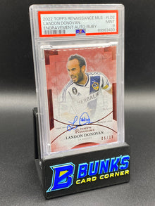 2022 Landon Donovan Engravement Auto Ruby PSA 9 5/10