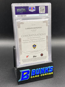 2022 Landon Donovan Engravement Auto Ruby PSA 9 5/10