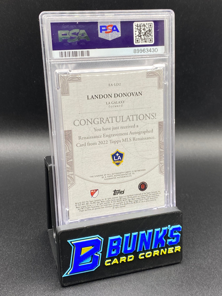 2022 Landon Donovan Engravement Auto Ruby PSA 9 5/10