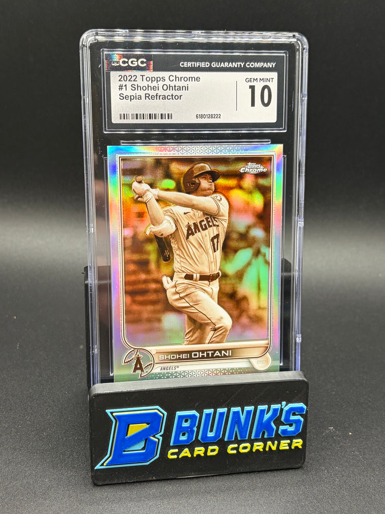 2022 Shohei Ohtani Topps Chrome Sepia Refractor CGC 10