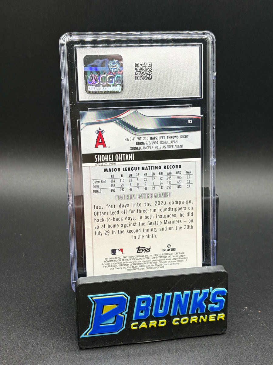 2021 Shohei Ohtani Bowman Platinum Ice Foil CGC 10