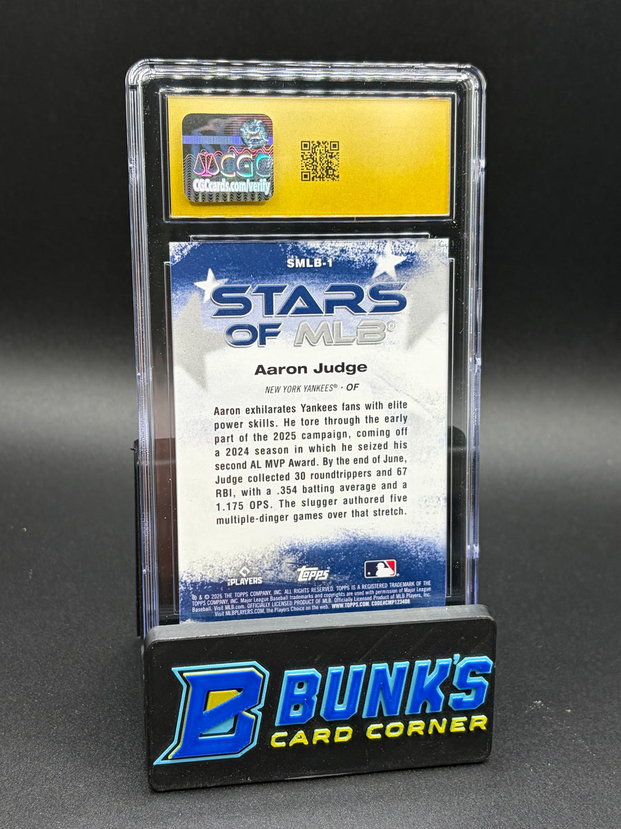 2026 Aaron Judge Topps Stars of MLB CGC Pristine 10