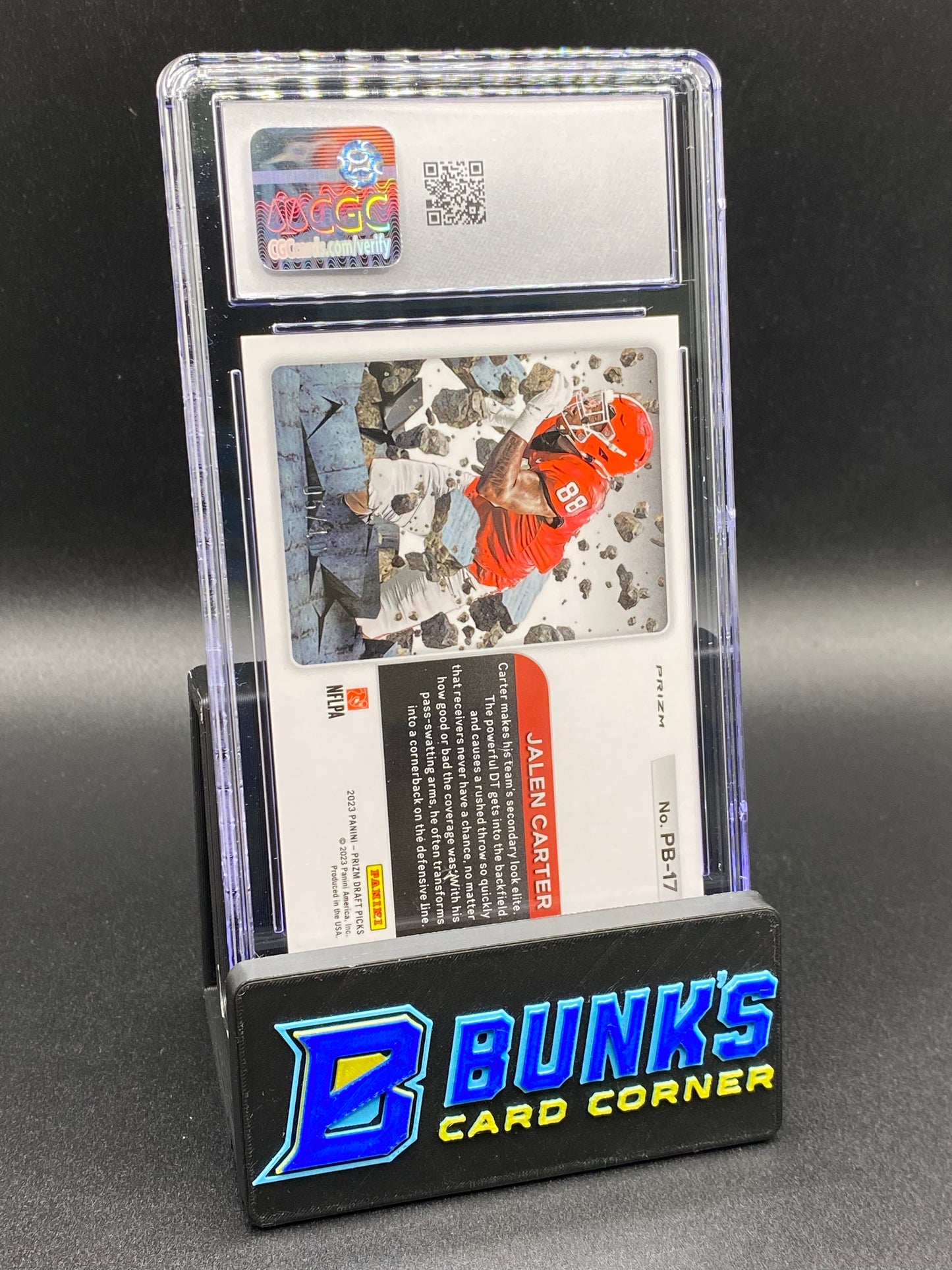 2023 Jalen Carter Prizm Break Gold CGC 10 5/10