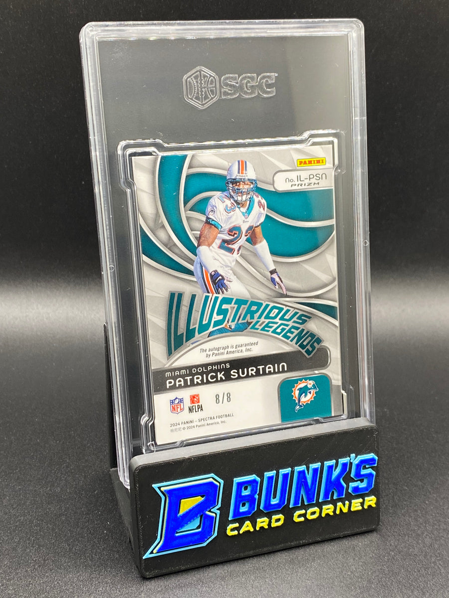 2024 Patrick Surtain Illustrious Legends Auto Neon Splatter Prizm 8/8 SGC Authentic
