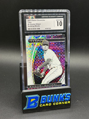 2021 Shohei Ohtani Panini Chronicles Titan Building Blocks CGC 10