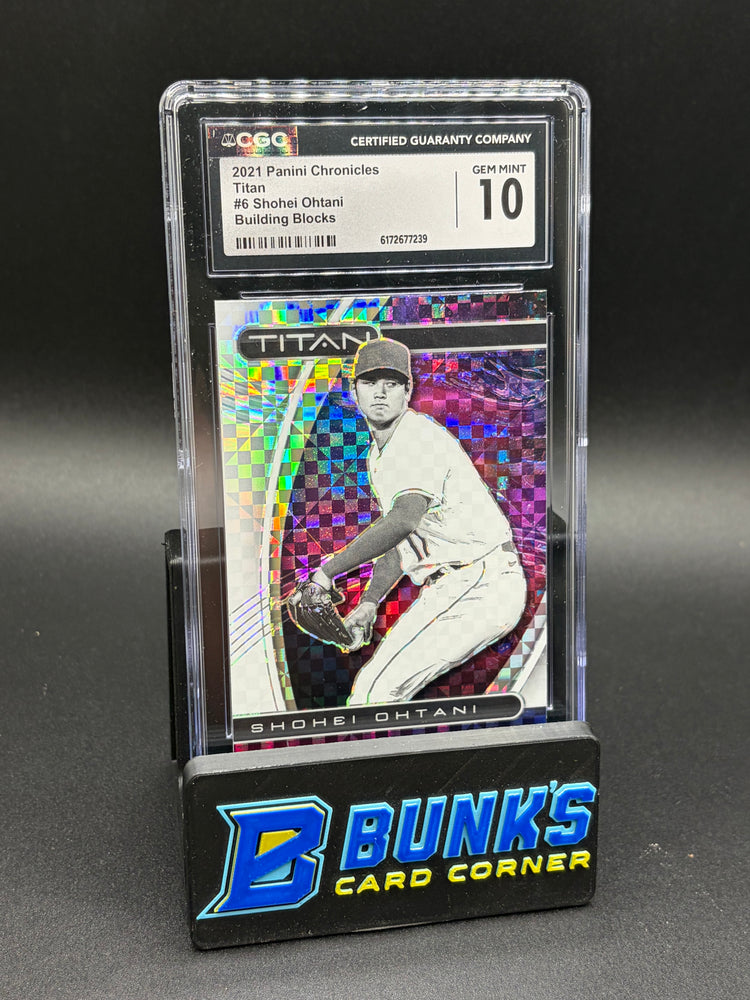 2021 Shohei Ohtani Panini Chronicles Titan Building Blocks CGC 10