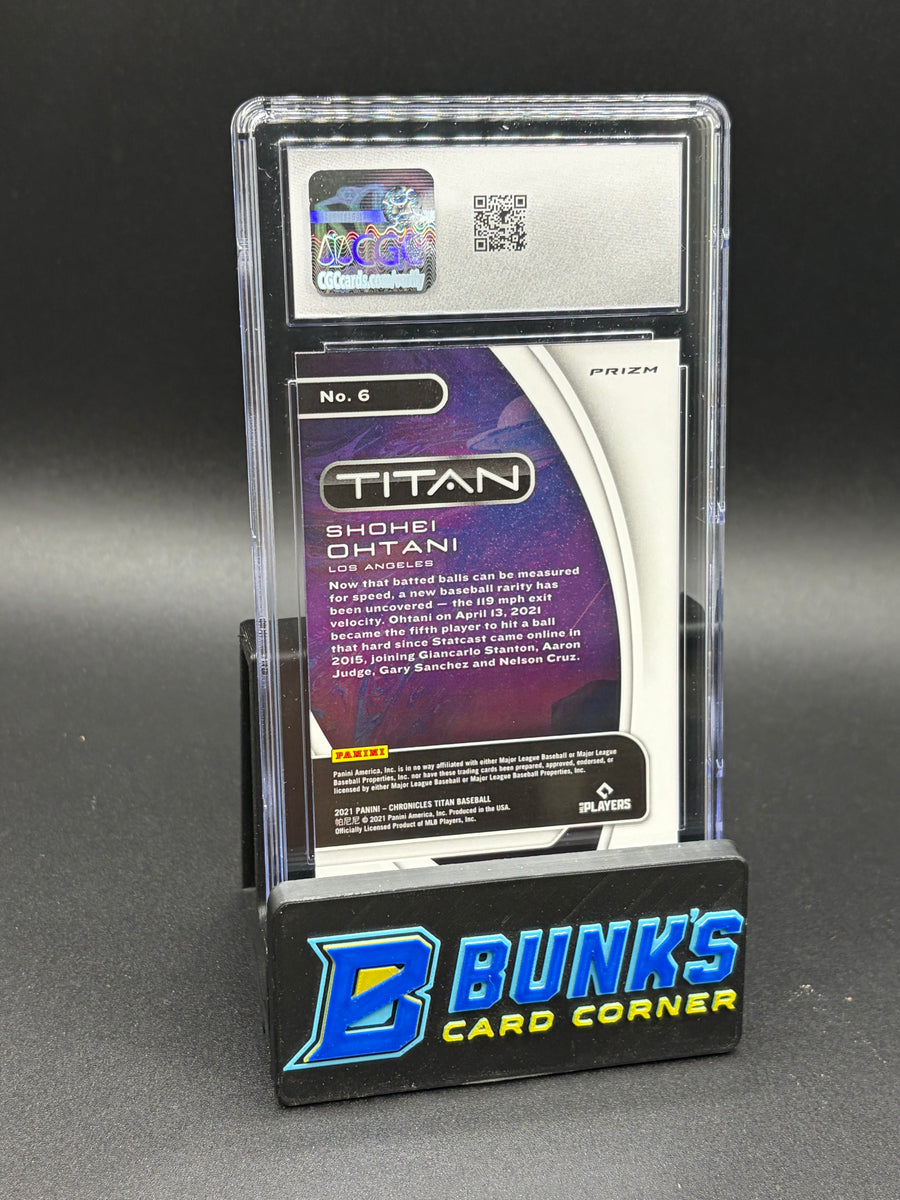 2021 Shohei Ohtani Panini Chronicles Titan Building Blocks CGC 10