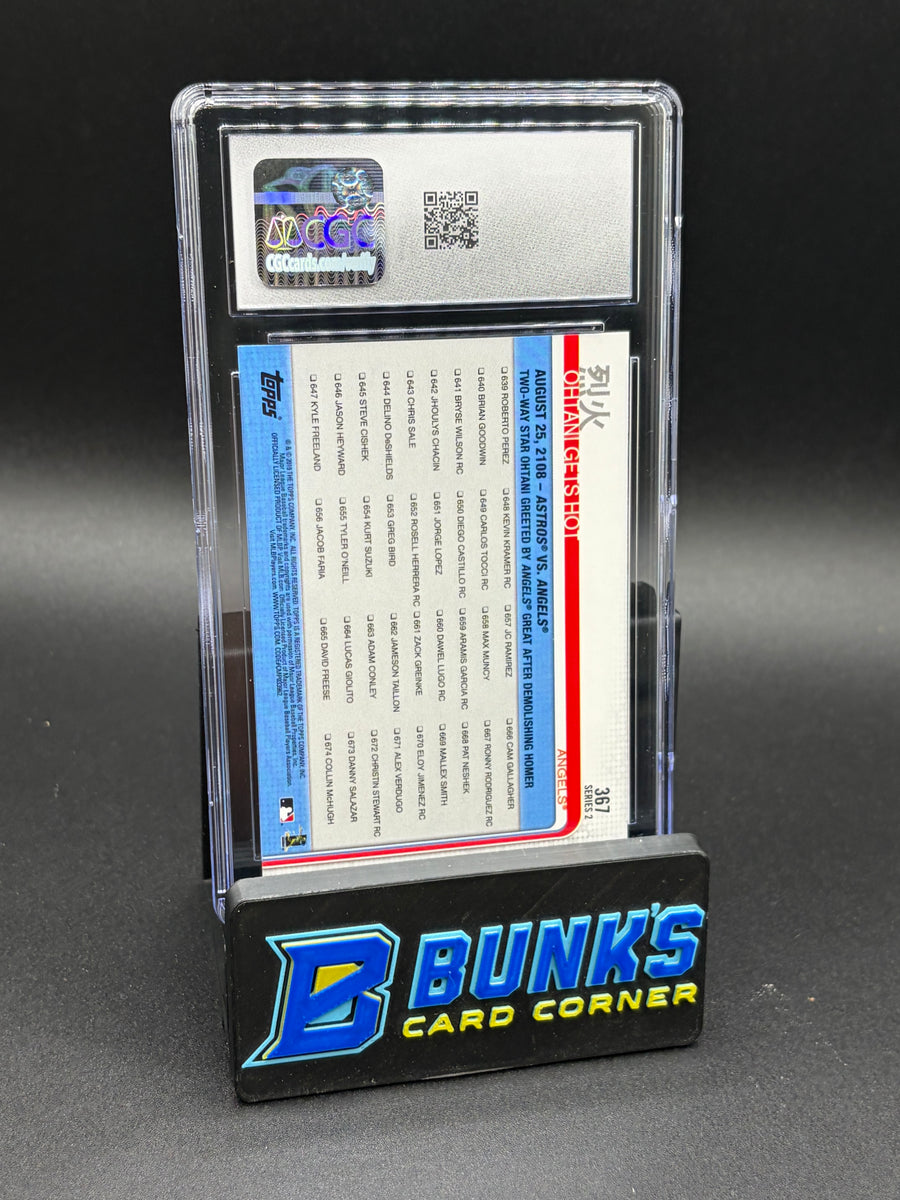 2019 Ohtani Gets Hot Topps CGC 10