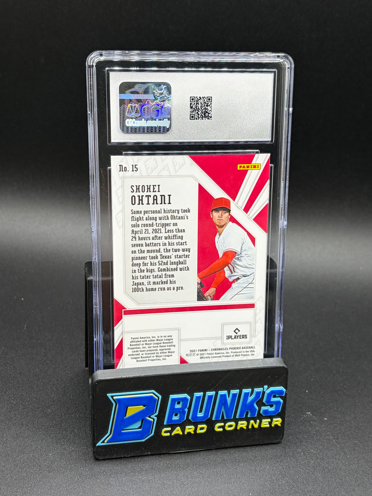 2021 Shohei Ohtani Panini Chronicles Phoenix Purple Velocity CGC 10