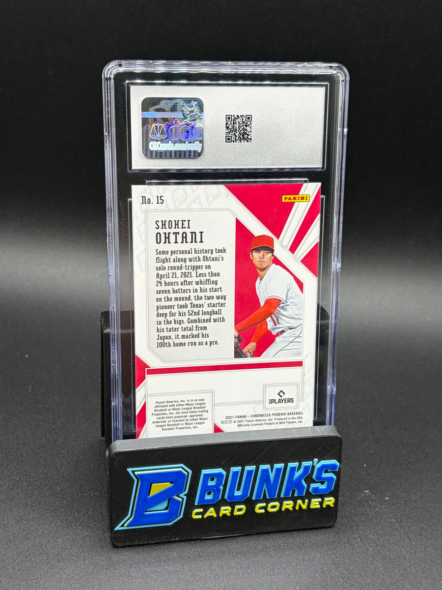 2021 Shohei Ohtani Panini Chronicles Phoenix Purple Velocity CGC 10