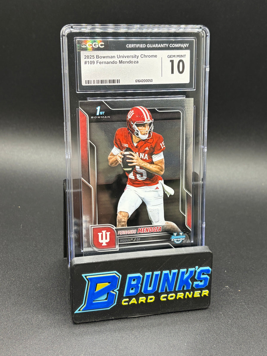 2025 Fernando Mendoza 1st Bowman University Chrome 1st Pick CGC 10