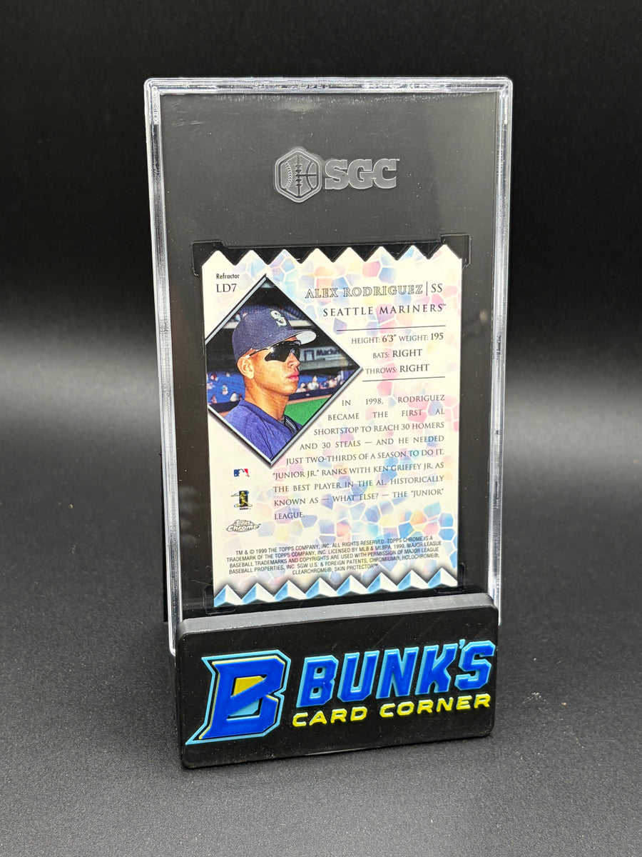 1999 Alex Rodriguez Topps Chrome Lords of the Diamond Refractor SGC 8