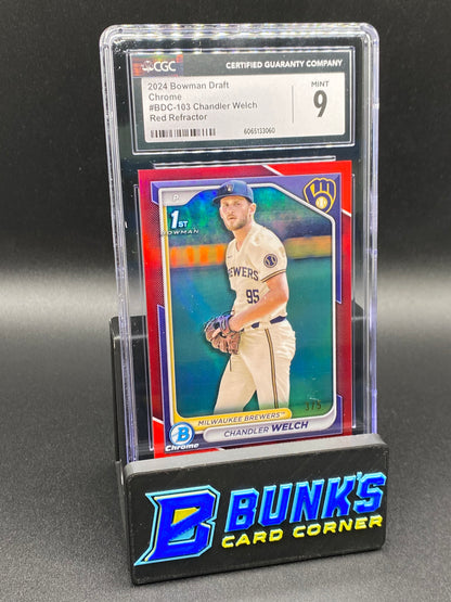 2024 Chandler Welch Red Ref. CGC 9