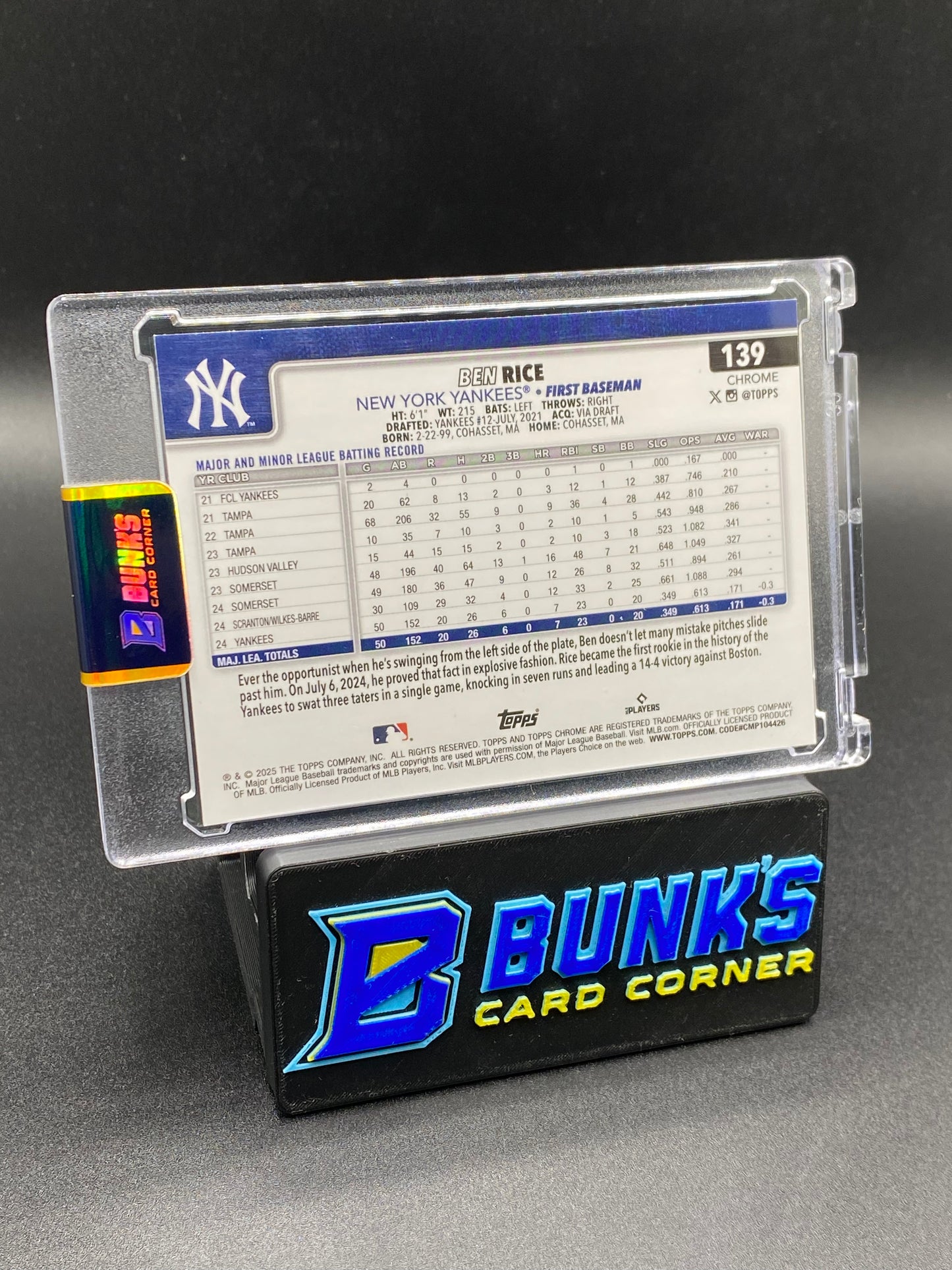 2025 Ben Rice 48/99 Green Lava Rc