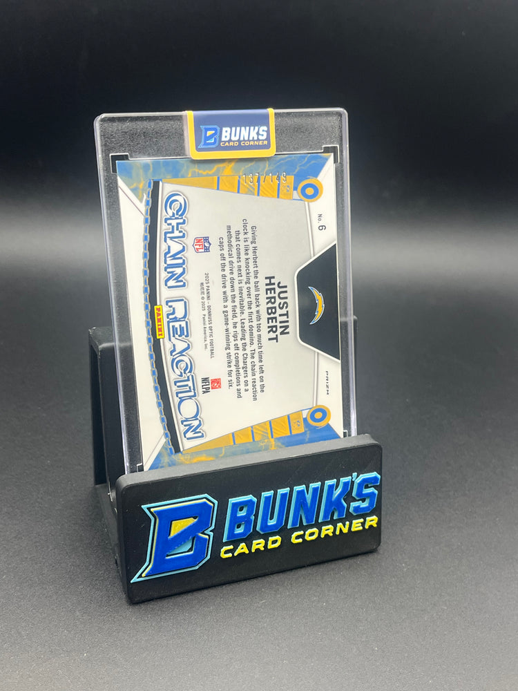 2025 Justin Herbert Donruss Optic Chain Reaction 137/149
