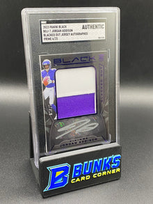 2023 Jordan Addison Blacked Out Jersey Auto Prime 6/25 SGC Authentic