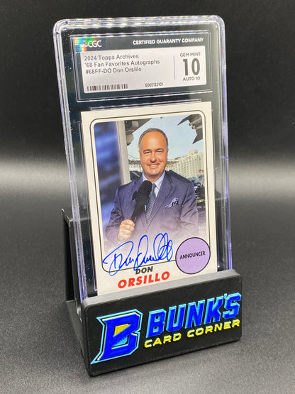 2024 Don Orsillo Auto CGC 10/10