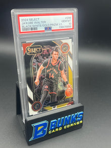 2024 Ja'Kobe Walter Black/White/Gold Prizm 1/1 PSA 10 RC