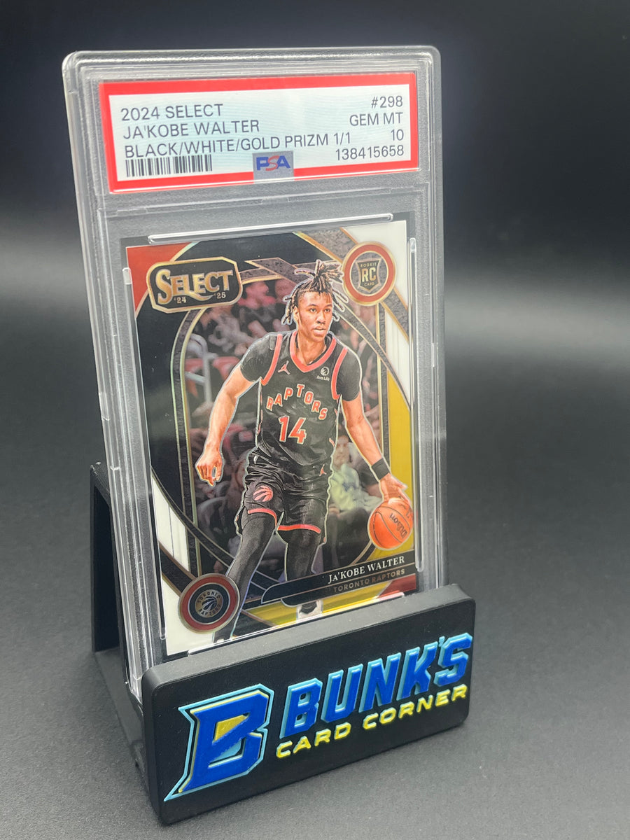 2024 Ja'Kobe Walter Black/White/Gold Prizm 1/1 PSA 10 RC