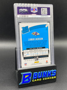 2018 Lamar Jackson Blue Press Proof PSA 8