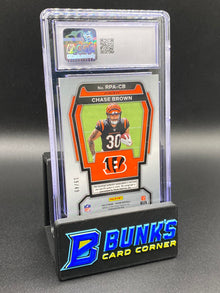 2023 Chase Brown Purple Power Auto Patch CGC Authentic Auto 10