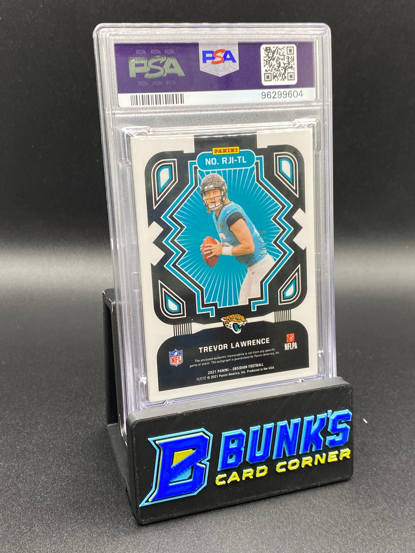 2021 Trevor Lawrence Rookie Jersey Ink PSA 9 10/75