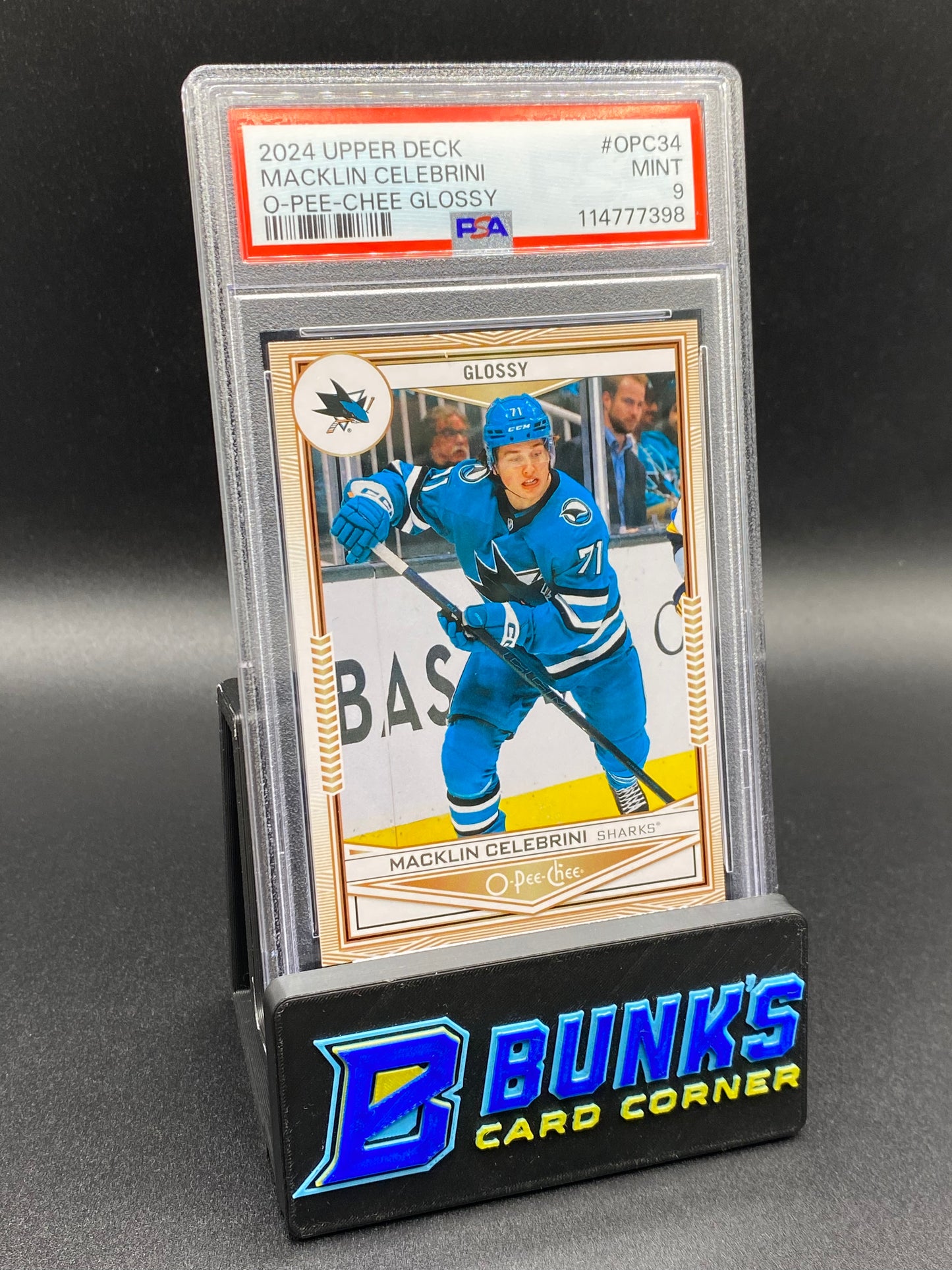 2024 Macklin Celebrini O-Pee-Chee Glossy PSA 9