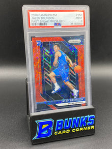 2018 Jalen Brunson Fast Break Prizm-Red PSA 9 69/125