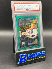 2024 Caitlin Clark Variation Green Prizm PSA 9