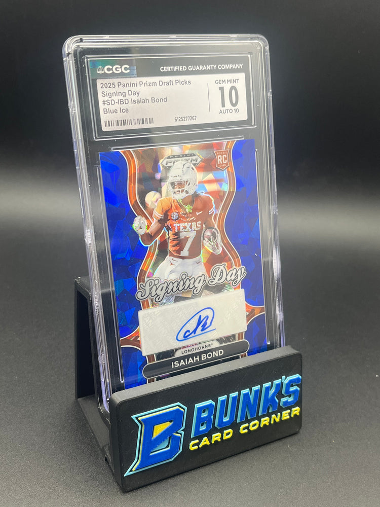 2025 Isaiah Bond Blue Ice Auto Rc 34/75 CGC 10/0