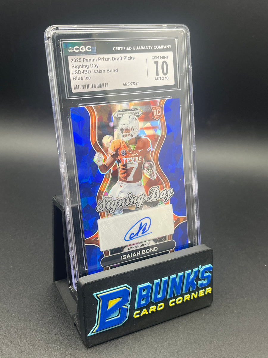 2025 Isaiah Bond Blue Ice Auto Rc 34/75 CGC 10/0