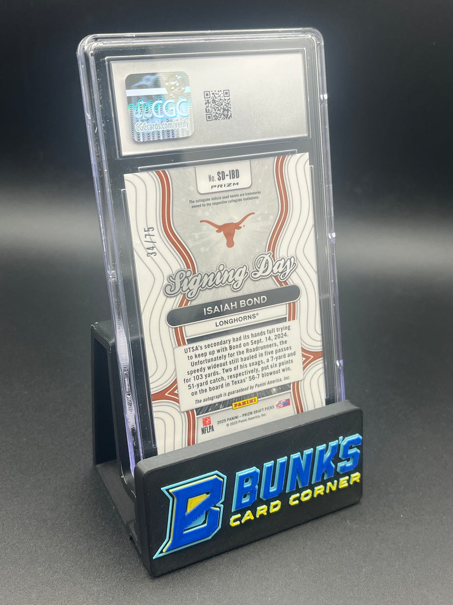 2025 Isaiah Bond Blue Ice Auto Rc 34/75 CGC 10/0