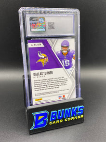 2024 Dallas Turner Rookie Silhouettes Auto CGC Authentic 142/299