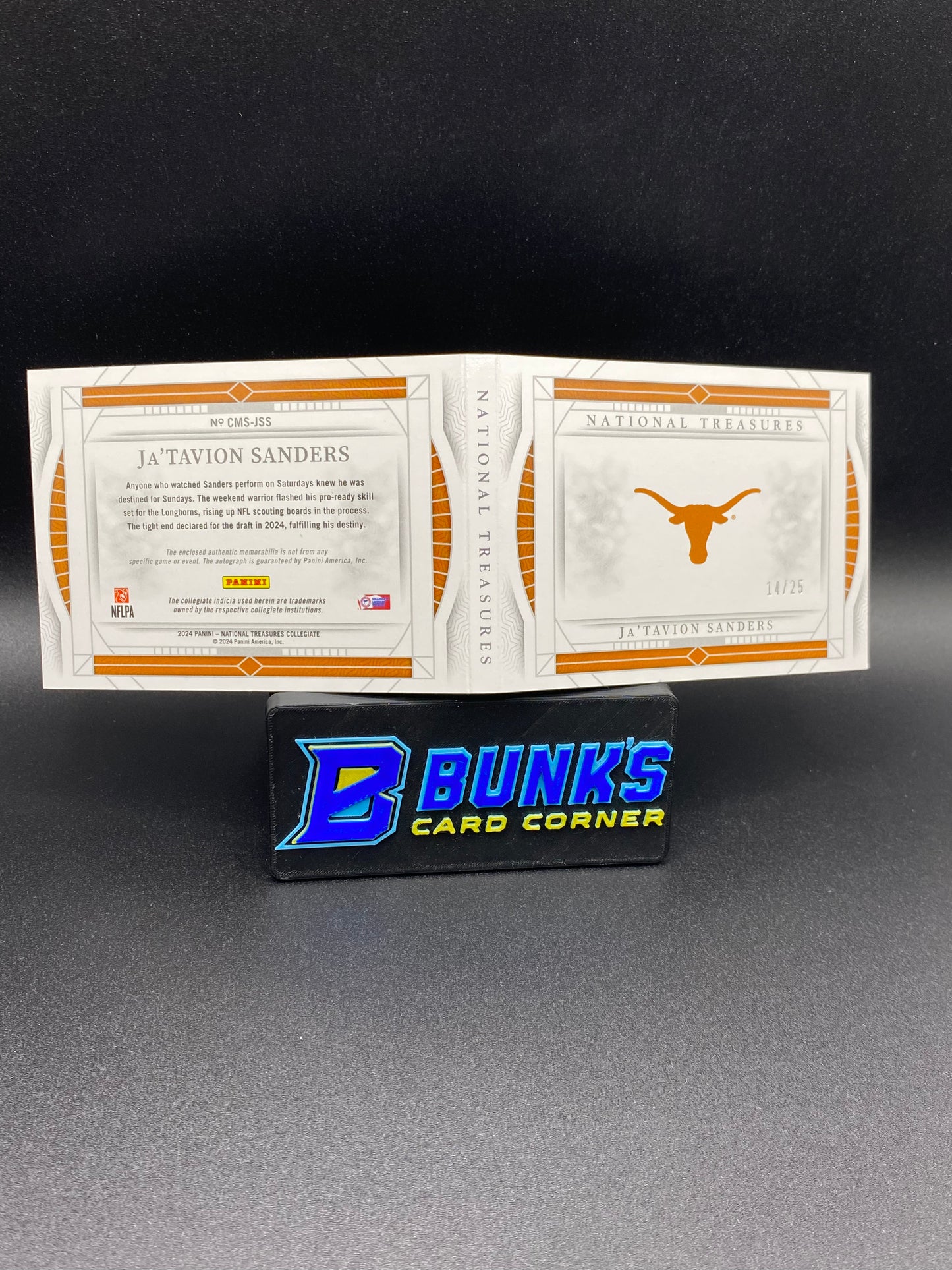 2024 Ja'Tavion Sanders Booket National Treasures 14/25