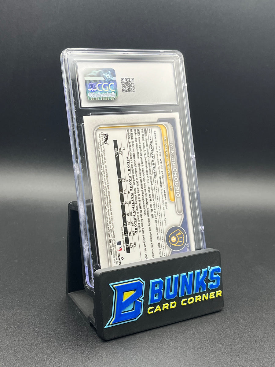2024 Jackson Chourio Shimmer Blue Refractor CGC 9