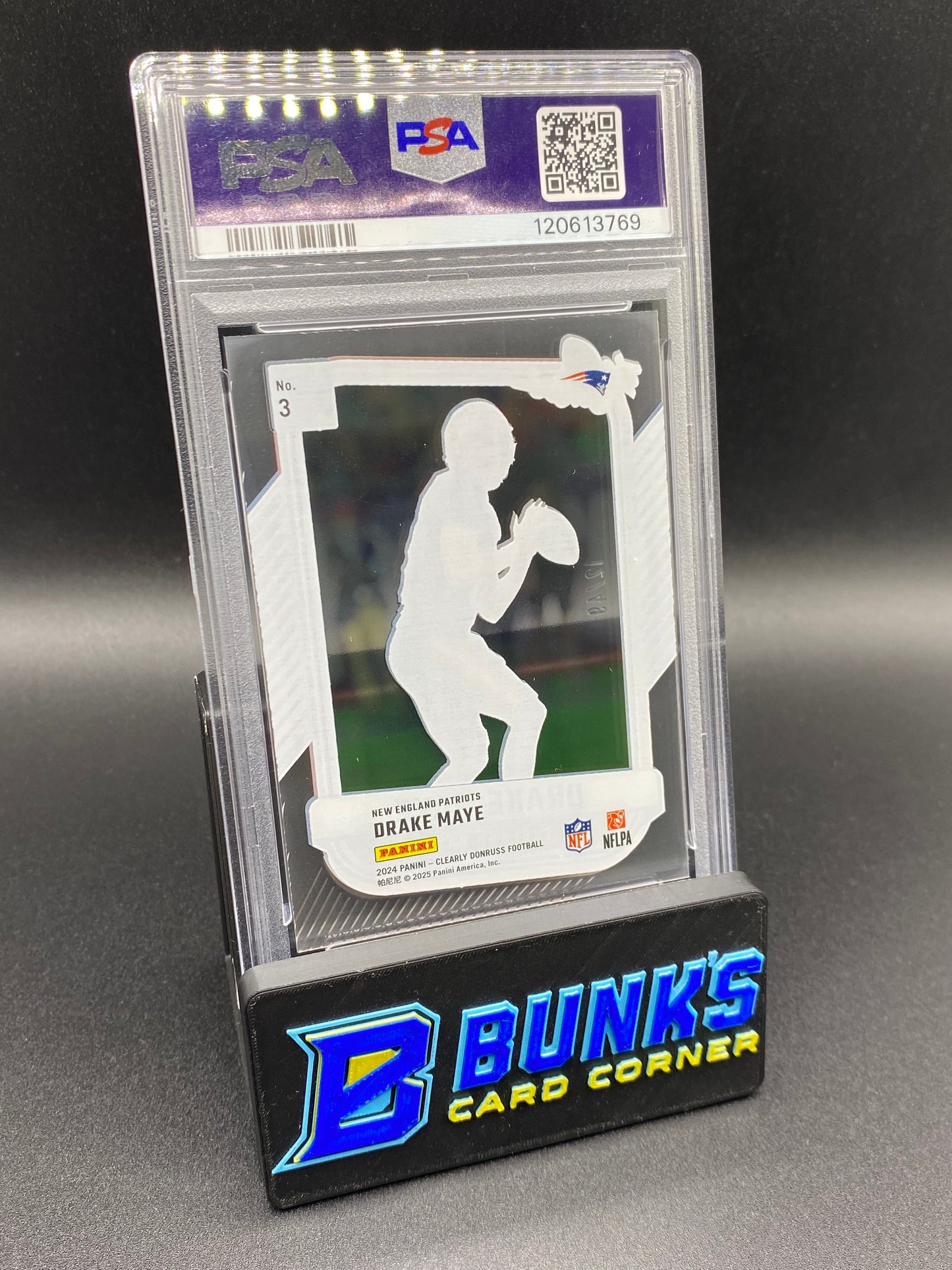 2024 Drake Maye Clearly The Rookies Blue PSA 9