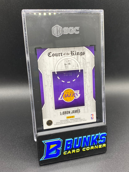 2023-24 LeBron James Court Of The Kings Purple 71/75 SGC 9