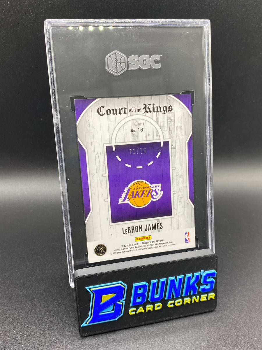 2023-24 LeBron James Court Of The Kings Purple 71/75 SGC 9