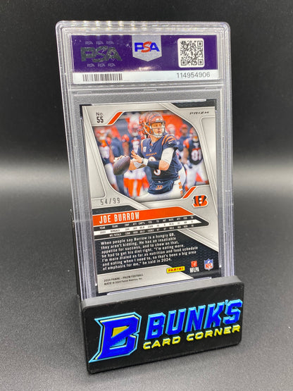 2024 Joe Burrow No Huddle Blue PSA 9 54/99